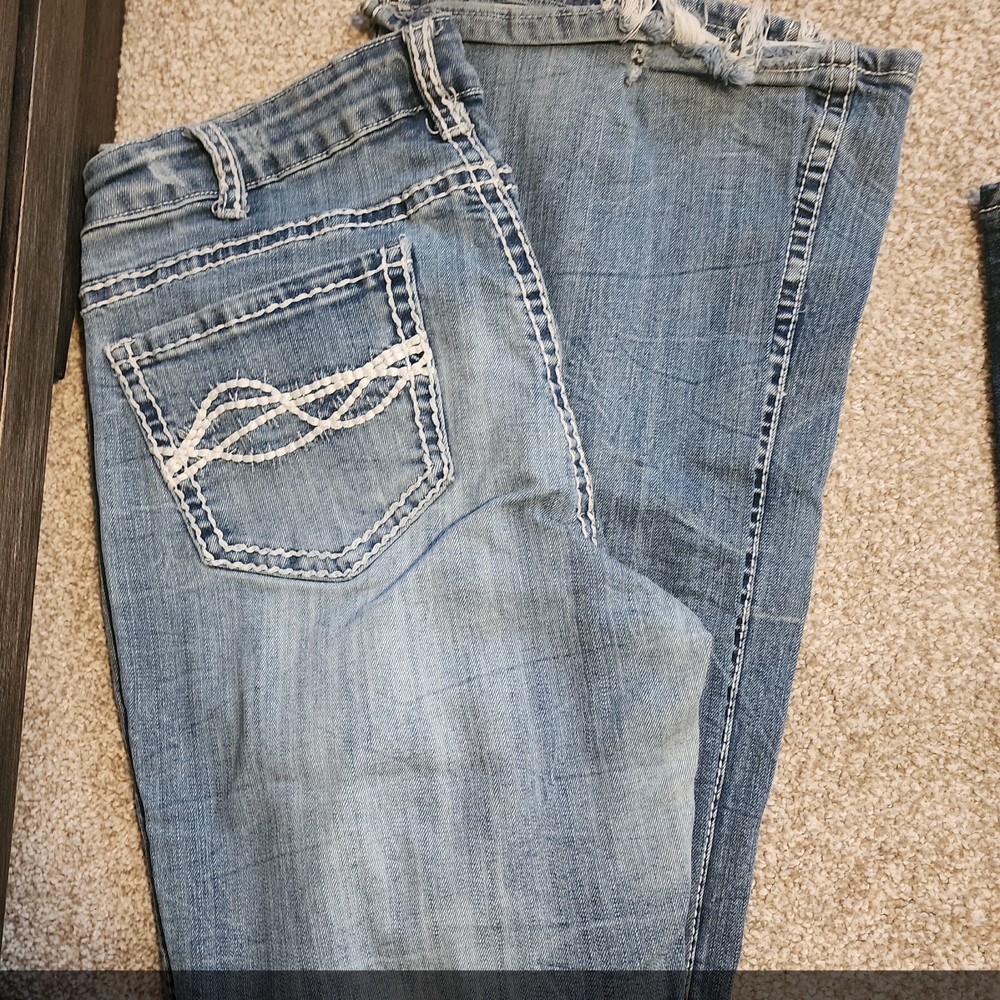 Cowgirl Tuff Light Blue Boot Cut Jeans